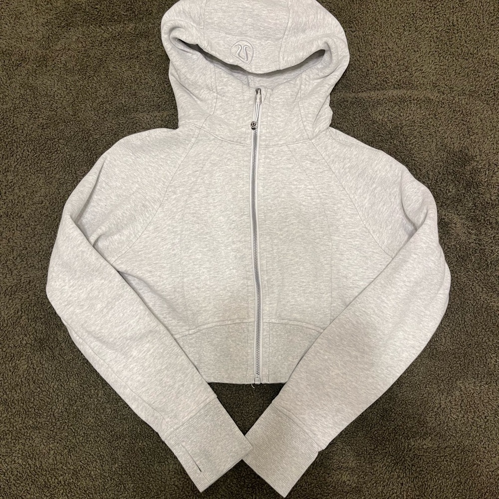 Lululemon Scuba Full-Zip Cropped Hoodie